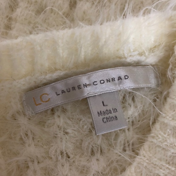 LC Lauren Conrad soft Sweater. Creme. - Picture 5 of 7